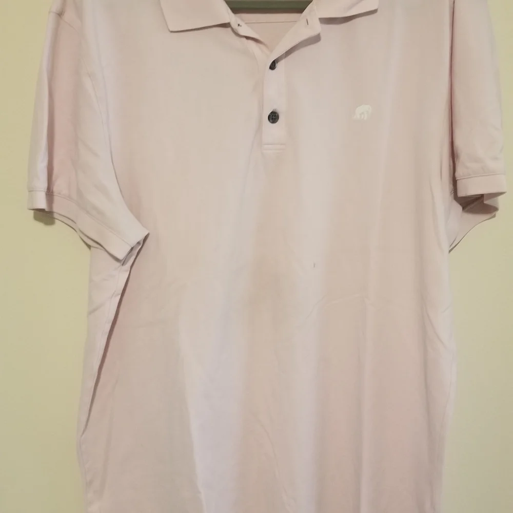Banana Republic Men's light Pink Fitted Pique Polo Shirt Size XLarge EUC